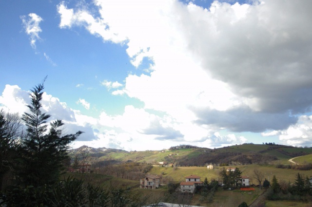 Blick auf die Hügel im Haus in Montefino