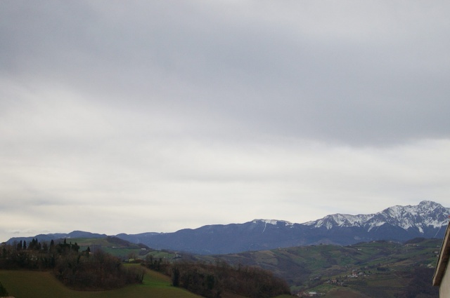Aussicht auf die Berge in Wohnung in Castilenti